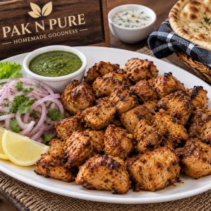 Delicious Chicken Boneless Bihari Boti with tender chicken, traditional Bihari spices, and flavorful marination from www.paknpure.com.
