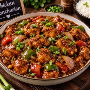 Delicious Chicken Manchurian with tender chicken, rich Manchurian sauce, and Chinese-inspired flavors from www.paknpure.com.