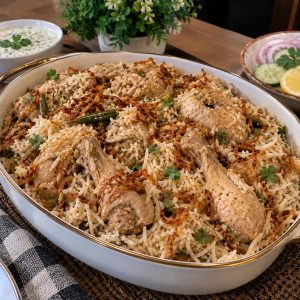 Delicious Nawabi White Yakhni Pulao with tender meat, fragrant basmati rice, and flavorful yakhni from www.paknpure.com.